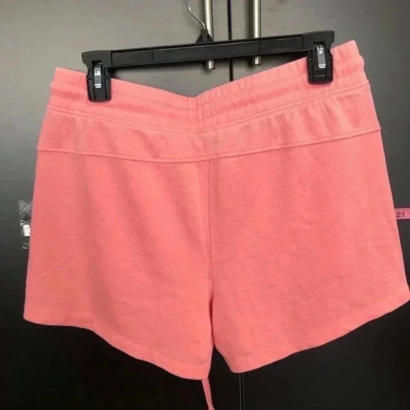 RBX Mineral Wash French Terry Shorts,elastic drawstring waist,hip pockets,Coral - Picture 2 of 7